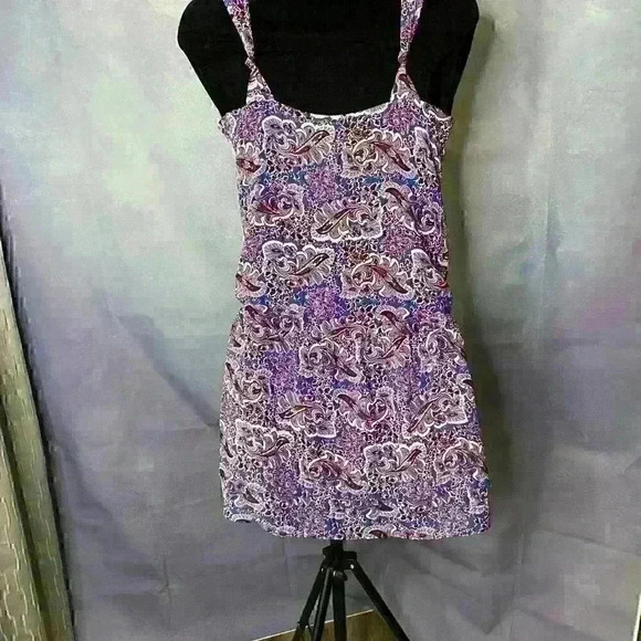 Quiksilver Paisley/Leaf Print Tank Mini Dress - Picture 7 of 10